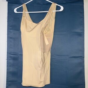Beige Sleeveless Concealment Top